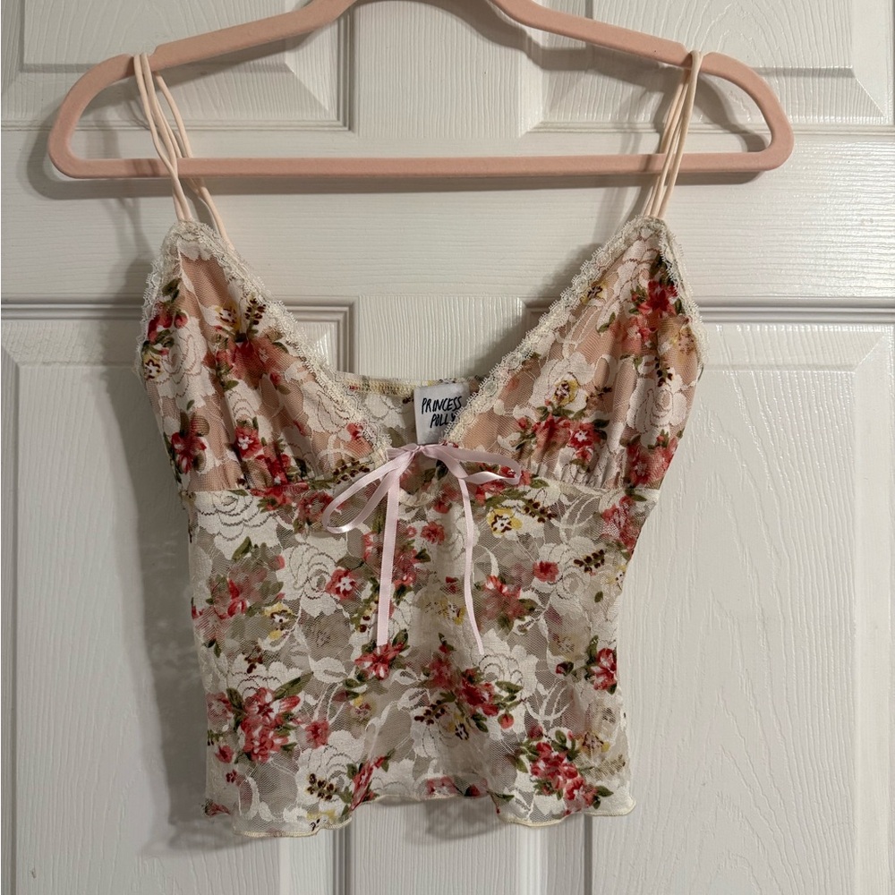 Princess Polly Amessa Lace Top Floral